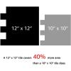 imageArt3d 10Piece Peel ampamp Stick KitchenBathroom Backsplash Tiles 12quot X 12quot Colorful Marble Tile DesignGreywhite