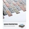 imageArt3d 10Piece Peel ampamp Stick KitchenBathroom Backsplash Tiles 12quot X 12quot Colorful Marble Tile DesignMulticolor