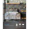 imageArt3d 10Piece Peel ampamp Stick KitchenBathroom Backsplash Tiles 12quot X 12quot Colorful Marble Tile DesignMulticolor
