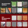 imageArt3d 10Piece Peel ampamp Stick KitchenBathroom Backsplash Tiles 12quot X 12quot Colorful Marble Tile DesignMulticolor1