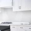 imageArt3d 10Piece Peel ampamp Stick KitchenBathroom Backsplash Tiles 12quot X 12quot Colorful Marble Tile DesignWhite Washed