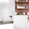 imageArt3d 10Piece Peel ampamp Stick KitchenBathroom Backsplash Tiles 12quot X 12quot Colorful Marble Tile DesignWhite Washed