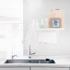 imageArt3d 10Piece Peel ampamp Stick KitchenBathroom Backsplash Tiles 12quot X 12quot Colorful Marble Tile DesignWhite Washed