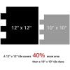 imageArt3d 10Sheet Peel and Stick Backsplash 12 in x 12 in Subway 3D Wall Panels Mono White with Gray GroutMarble
