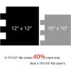 imageArt3d 10Sheet Peel and Stick Backsplash 12 in x 12 in Subway 3D Wall Panels Mono White with Gray GroutMono White With Gray Grout