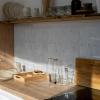 imageArt3d 10Sheet Peel and Stick Backsplash 12 in x 12 in Subway 3D Wall Panels Mono White with Gray GroutWhite Marble
