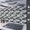 imageArt3d 10Sheet Premium SelfAdhesive Kitchen Backsplash Tiles in Marble30  30cmBlack Marble