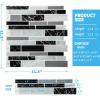 imageArt3d 10Sheet Premium SelfAdhesive Kitchen Backsplash Tiles in Marble30  30cmBlack Marble