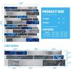 imageArt3d 10Sheet Premium SelfAdhesive Kitchen Backsplash Tiles in Marble30  30cmBlue