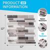 imageArt3d 10Sheet Premium SelfAdhesive Kitchen Backsplash Tiles in Marble30  30cmBrown Marble