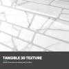 imageArt3d 10Sheet Premium SelfAdhesive Kitchen Backsplash Tiles in Marble30  30cmWhite Marble