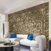 imageArt3d 197in x 197in Pack Of 12 Wall Panel Diamond BlueAntique Gold