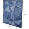 imageArt3d 197in x 197in Pack Of 12 Wall Panel Diamond BlueBlue