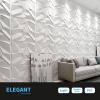 imageArt3d 197in x 197in Pack Of 12 Wall Panel Diamond BlueGeometric White
