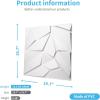imageArt3d 197in x 197in Pack Of 12 Wall Panel Diamond BlueGeometric White