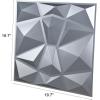 imageArt3d 197in x 197in Pack Of 12 Wall Panel Diamond BlueMatt Grey