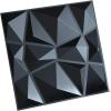 imageArt3d 197in x 197in Pack Of 12 Wall Panel Diamond BlueSmoky Black