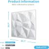 imageArt3d 197in x 197in Pack Of 12 Wall Panel Diamond BlueWhite Marble