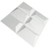 imageArt3d 197quot x 197quot Pack Of 12 Wall Panel 3D Rectangle White3D Rectangle