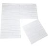 imageArt3d 197quot x 197quot Pack Of 12 Wall Panel 3D Rectangle White3D Rectangle White