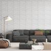 imageArt3d 24Pack 3D Wall Panels for Interior Wall Dcor PVC Wavy Textured Accent Wall Paneling for Living Room Bedroom TV Backdrop Office 157 x 118 Inch  WhiteWhite