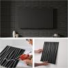 imageArt3d 24Pack 3D Wall Panels for Interior Wall Dcor PVC Wavy Textured Accent Wall Paneling for Living Room Bedroom TV Backdrop Office 157 x 118 Inch  WhiteBlack