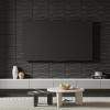 imageArt3d 24Pack 3D Wall Panels for Interior Wall Dcor PVC Wavy Textured Accent Wall Paneling for Living Room Bedroom TV Backdrop Office 157 x 118 Inch  WhiteBlack