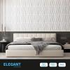 imageArt3d 24Pack 3D Wall Panels for Interior Wall Dcor PVC Wavy Textured Accent Wall Paneling for Living Room Bedroom TV Backdrop Office 157 x 118 Inch  WhiteWhite