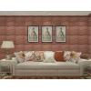 imageArt3d 32 Sq Ft Decorative 3D Wall Panels for TV Background Plant FiberChocolate Wave
