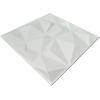 imageArt3d 32 Sq Ft Decorative 3D Wall Panels for TV Background Plant FiberDiamond White