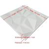 imageArt3d 32 Sq Ft Decorative 3D Wall Panels for TV Background Plant FiberDiamond White
