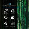 imageArt3d 32 Sq Ft Decorative 3D Wall Panels for TV Background Plant FiberSquare White