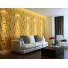 imageArt3d 32 Sq Ft Decorative 3D Wall Panels for TV Background Plant FiberSquare White