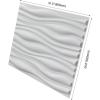imageArt3d 32 Sq Ft Decorative 3D Wall Panels for TV Background Plant FiberWavywhite315x246