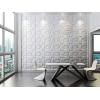 imageArt3d 32 Sq Ft Decorative 3D Wall Panels for TV Background Plant FiberWhite Matt Brick