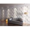 imageArt3d 32 Sq Ft Decorative 3D Wall Panels for TV Background Plant FiberWhite Matt Brick