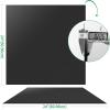 imageArt3d 3D Leather Tiles Decoartive 3D Wall Panels Black Wave 236quot x 236quot 6 PackBlack