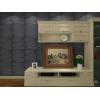 imageArt3d 3D Leather Tiles Decoartive 3D Wall Panels Black Wave 236quot x 236quot 6 PackBlack Wave