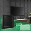 imageArt3d 3D Leather Tiles Decoartive 3D Wall Panels Black Wave 236quot x 236quot 6 PackMatte Black
