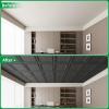 imageArt3d 3D Leather Tiles Decoartive 3D Wall Panels Black Wave 236quot x 236quot 6 PackMatte Black