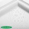 imageArt3d 3D Leather Tiles Decoartive 3D Wall Panels Black Wave 236quot x 236quot 6 PackMatte White