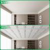 imageArt3d 3D Leather Tiles Decoartive 3D Wall Panels Black Wave 236quot x 236quot 6 PackMatte White