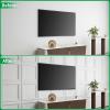 imageArt3d 3D Leather Tiles Decoartive 3D Wall Panels Black Wave 236quot x 236quot 6 PackMatte White