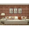 imageArt3d 3D Leather Tiles Decoartive 3D Wall Panels Chocolate Diamond 236quot x 236quot 6 PackChocolate Diamond