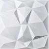 imageArt3d 3D Leather Tiles Decoartive 3D Wall Panels Chocolate Diamond 236quot x 236quot 6 PackWhite Diamond