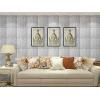 imageArt3d 3D Leather Tiles Decoartive 3D Wall Panels Chocolate Diamond 236quot x 236quot 6 PackWhite Diamond