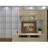 imageArt3d 3D Leather Tiles Decoartive 3D Wall Panels Chocolate Diamond 236quot x 236quot 6 PackWhite Diamond