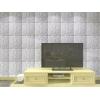 imageArt3d 3D Leather Tiles Decoartive 3D Wall Panels Chocolate Diamond 236quot x 236quot 6 PackWhite Diamond