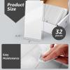 imageArt3d 4 Sq Ft Glass Backsplash Tiles 32Piece Glass Peel and Stick for Kitchen or Bathroom 3quot x 6quot Subway White Backsplash TilesWhite 32pcs