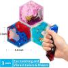 imageArt3d Hexagon Sensory Fidget Liquid Motion Tiles for Kids Toddler Teens  Interactive Soft Gel Liquid Play Mats for Home Schools Playrooms MultiPack of 3 TilesMulticoloured  Style 4